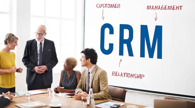 top management using CRM software to manage customer relations